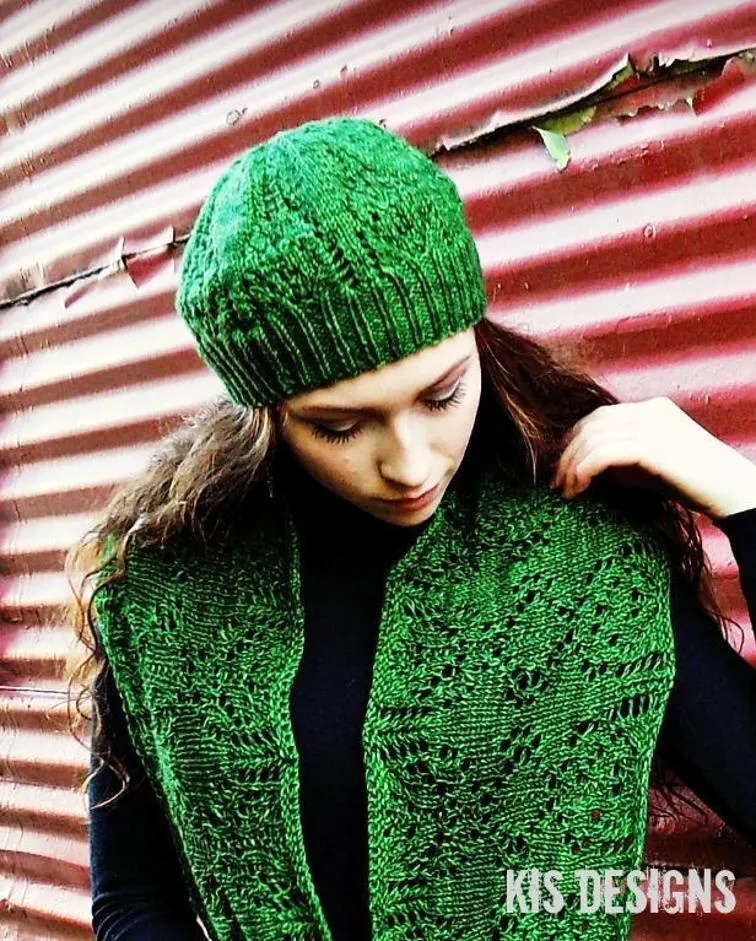 Hand Knit - Shawls and Shawlettes - Under the Influence Hat & Cowl Set