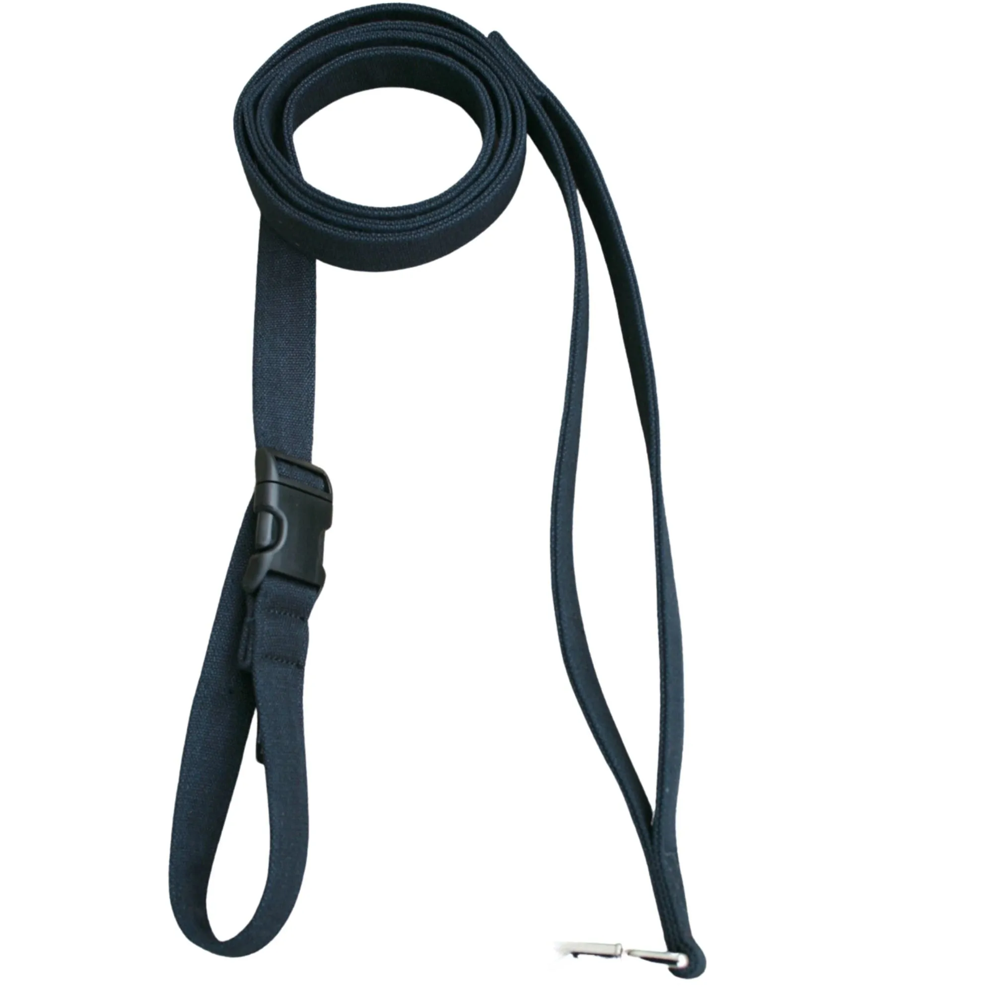 Hemp Basic Canvas Dog leash 6' City Clicker with control loop & clasp Black,Blue,Green,Red