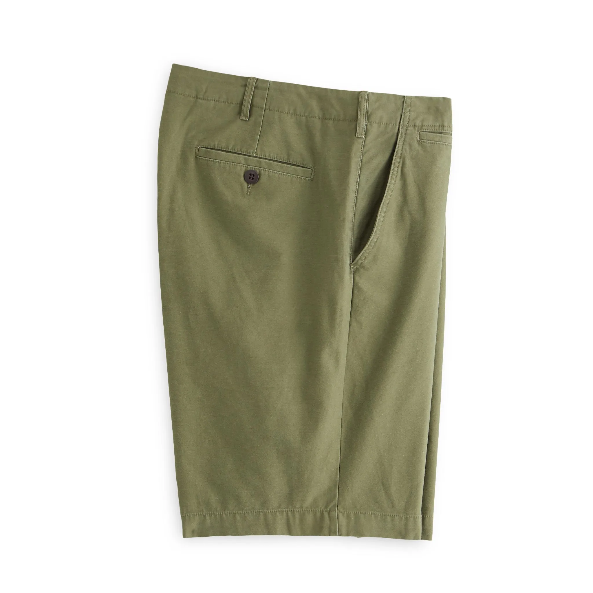 J. Peterman Men's Modern Fit Field Shorts in Olive and Navy