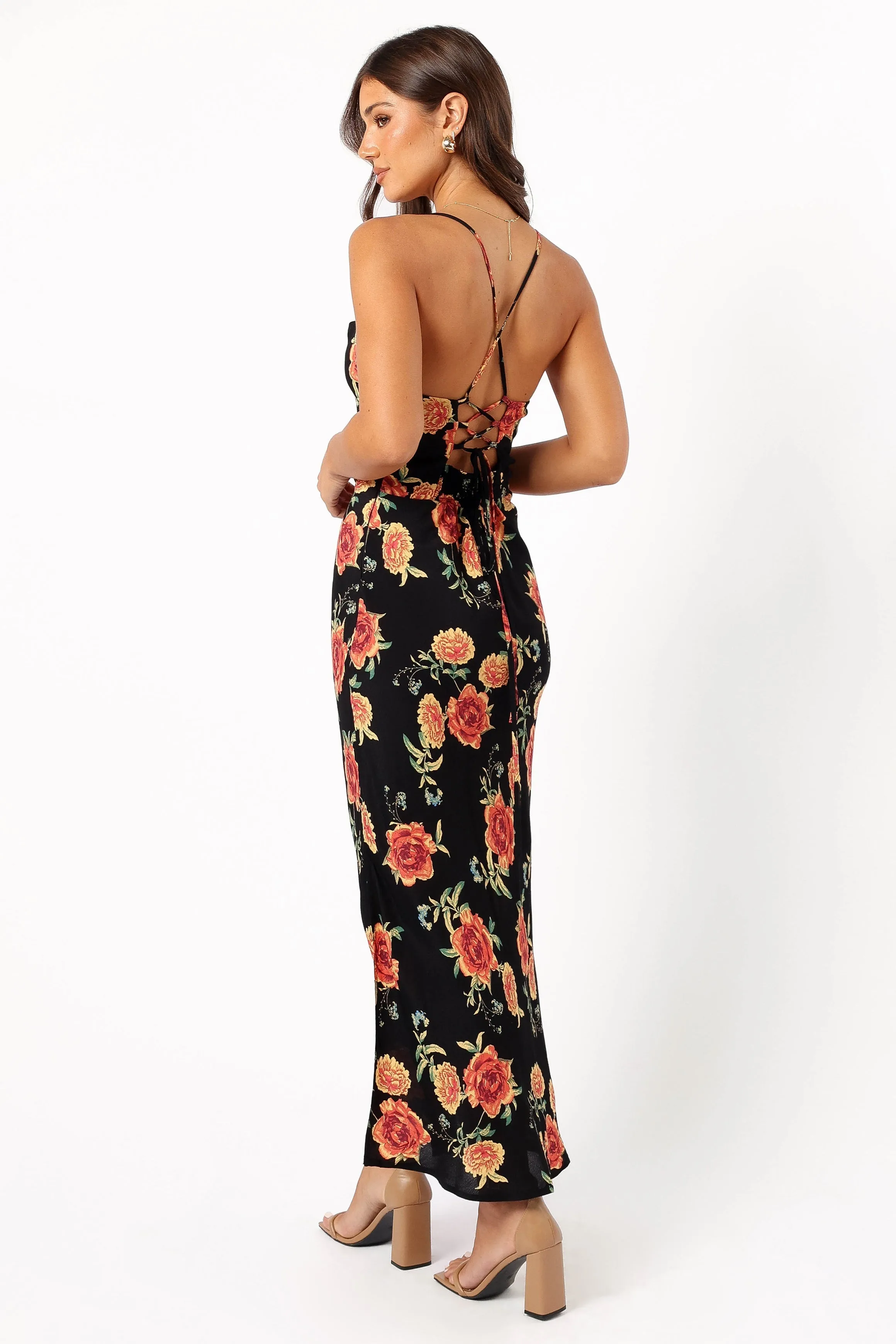 Landry Midi Slip Dress - Sunset Floral