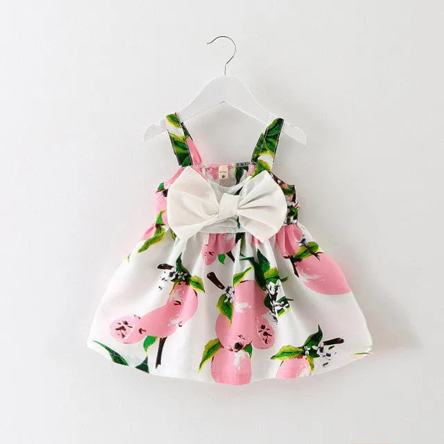 Lemon Print Baby Girls Slip Dress