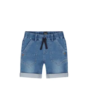 Light Blue Stretch Denim Short