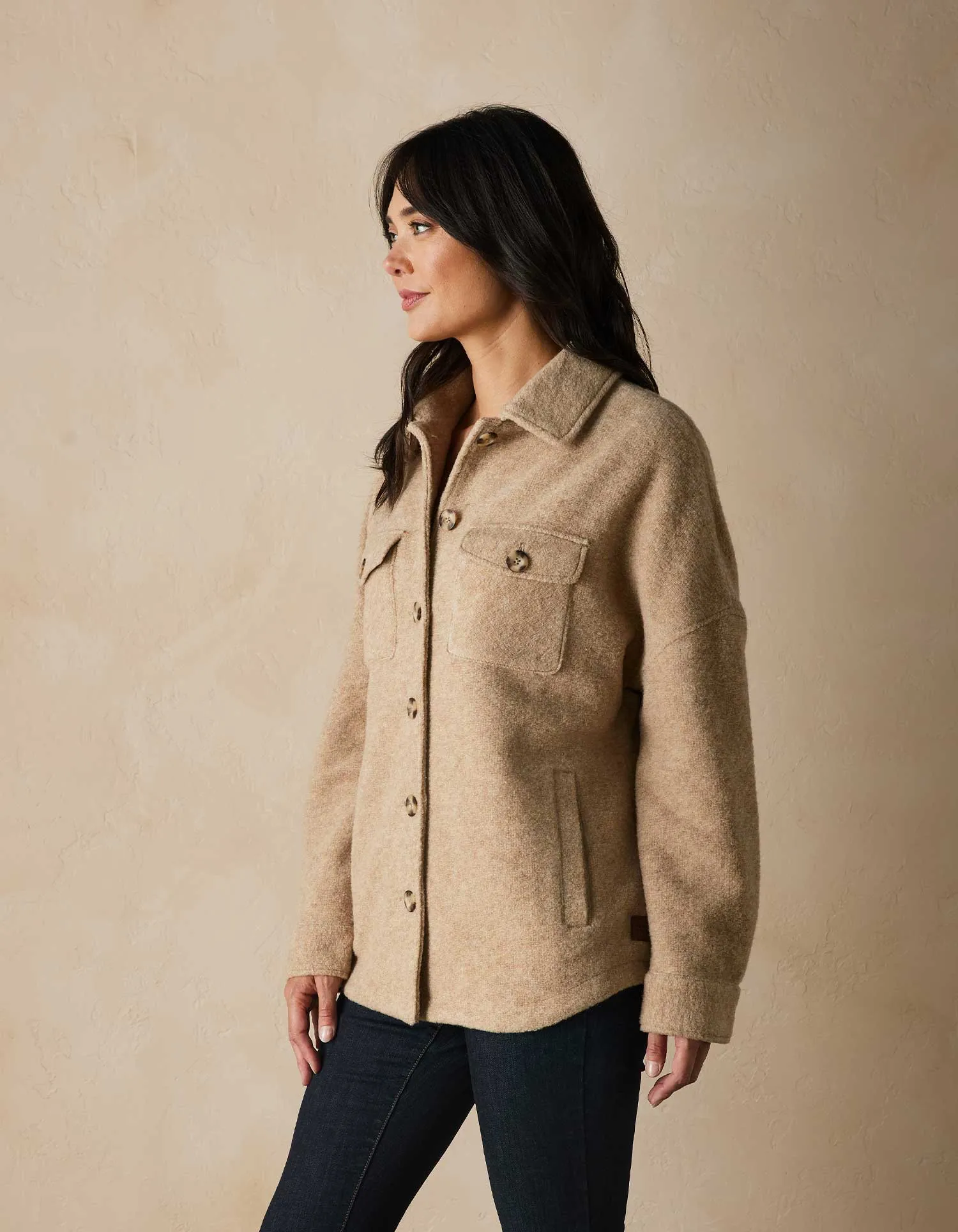 Logan Ski Lodge Jacket in Oatmeal