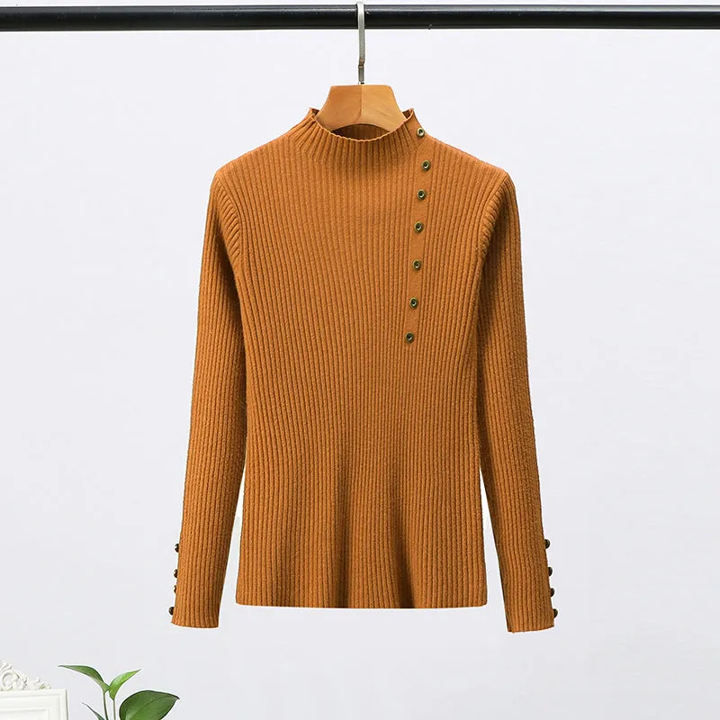 Long Sleeve Slim Knitted Top