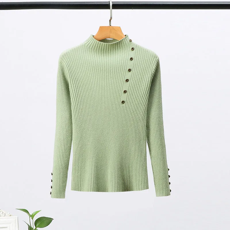 Long Sleeve Slim Knitted Top