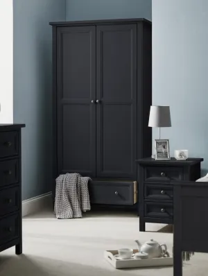 Maine 2 Door Combination Wardrobe - Anthracite