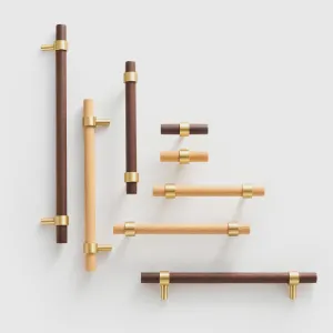 MENELAOS / Walnut & Solid Brass Handles