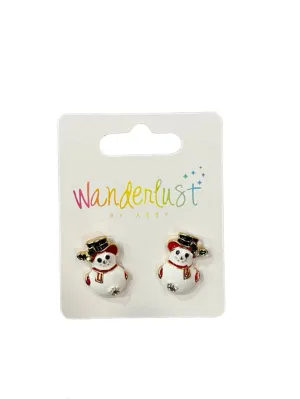 Mini Snowman Studs