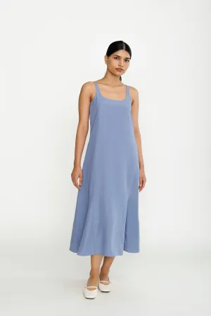 Multi-way Tencel Midi Dress - Blue Moon