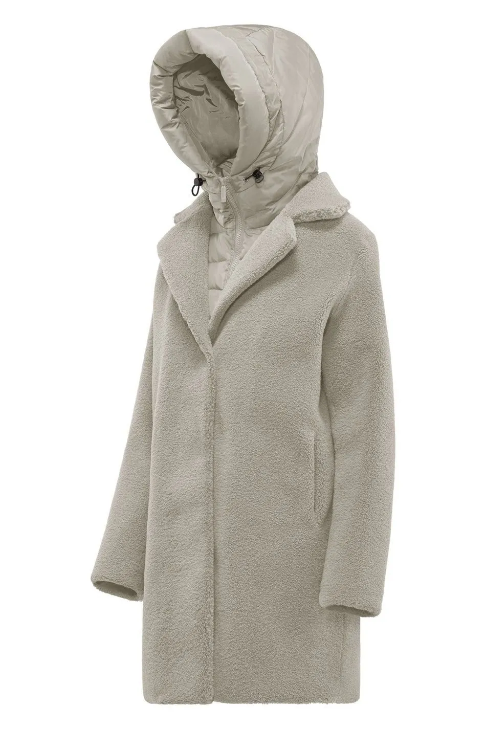 Odessa overcoat - cappotto in sherpa fleece bomboogie