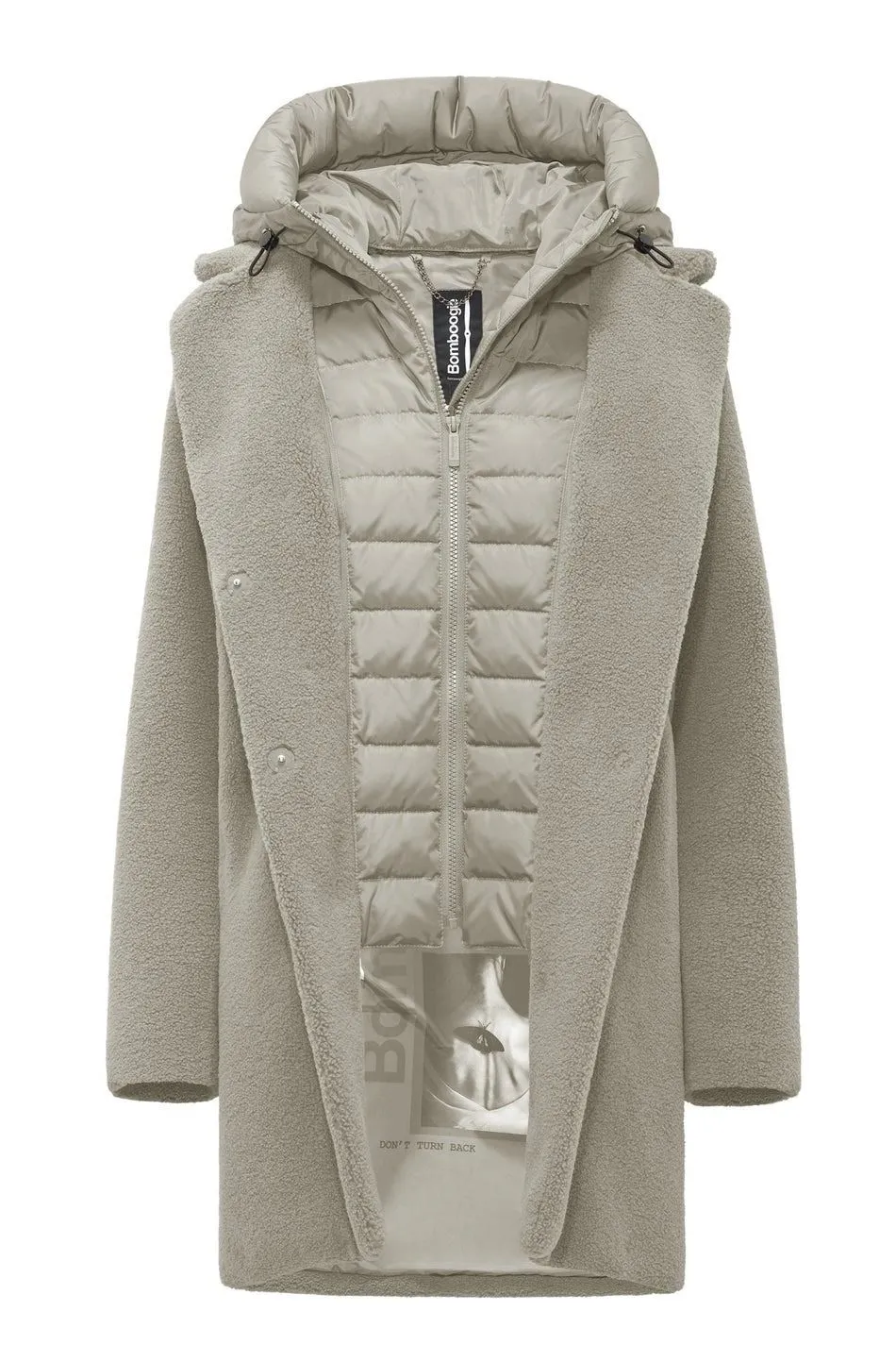 Odessa overcoat - cappotto in sherpa fleece bomboogie