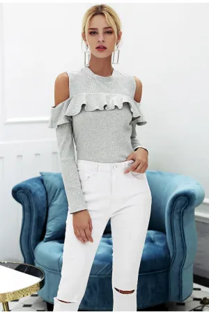 Off-Shoulder Knitted Top