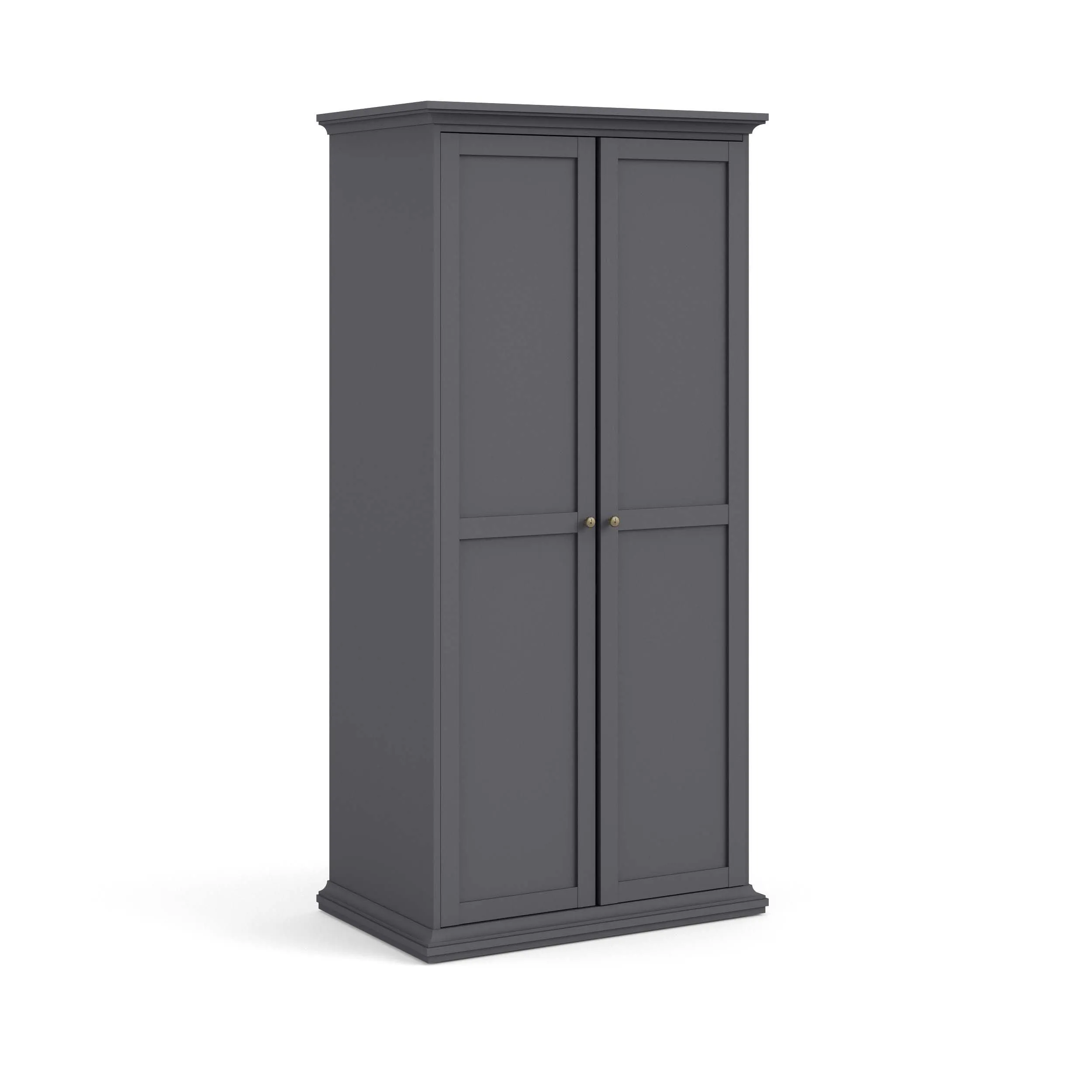 Paris Wardrobe with 2 Doors - Grey