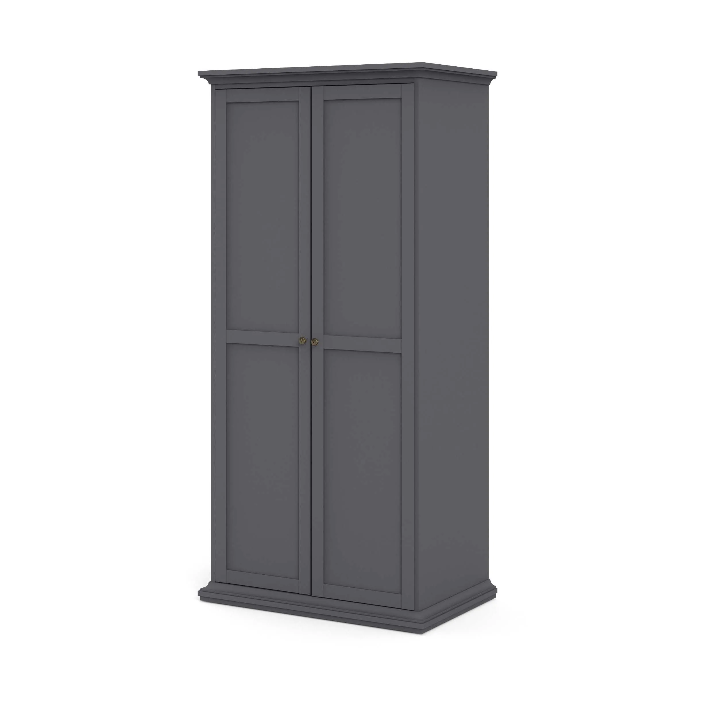 Paris Wardrobe with 2 Doors - Grey