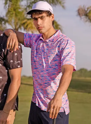 Pink Shark - Golf Polo