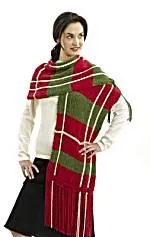 Plaid Scarf (Knit)