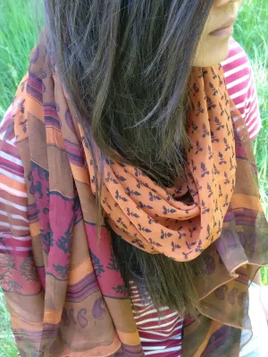 Pure Crepe Silk Neck Scarf for Women