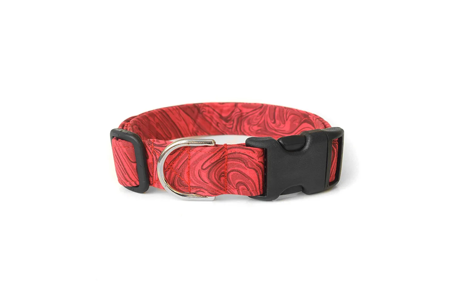 Red Marble Dog Collar