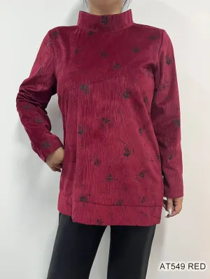 Red Velvet Winter Top AT549