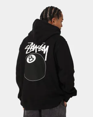 Stussy Solid 8 Ball Zip Hoodie Black