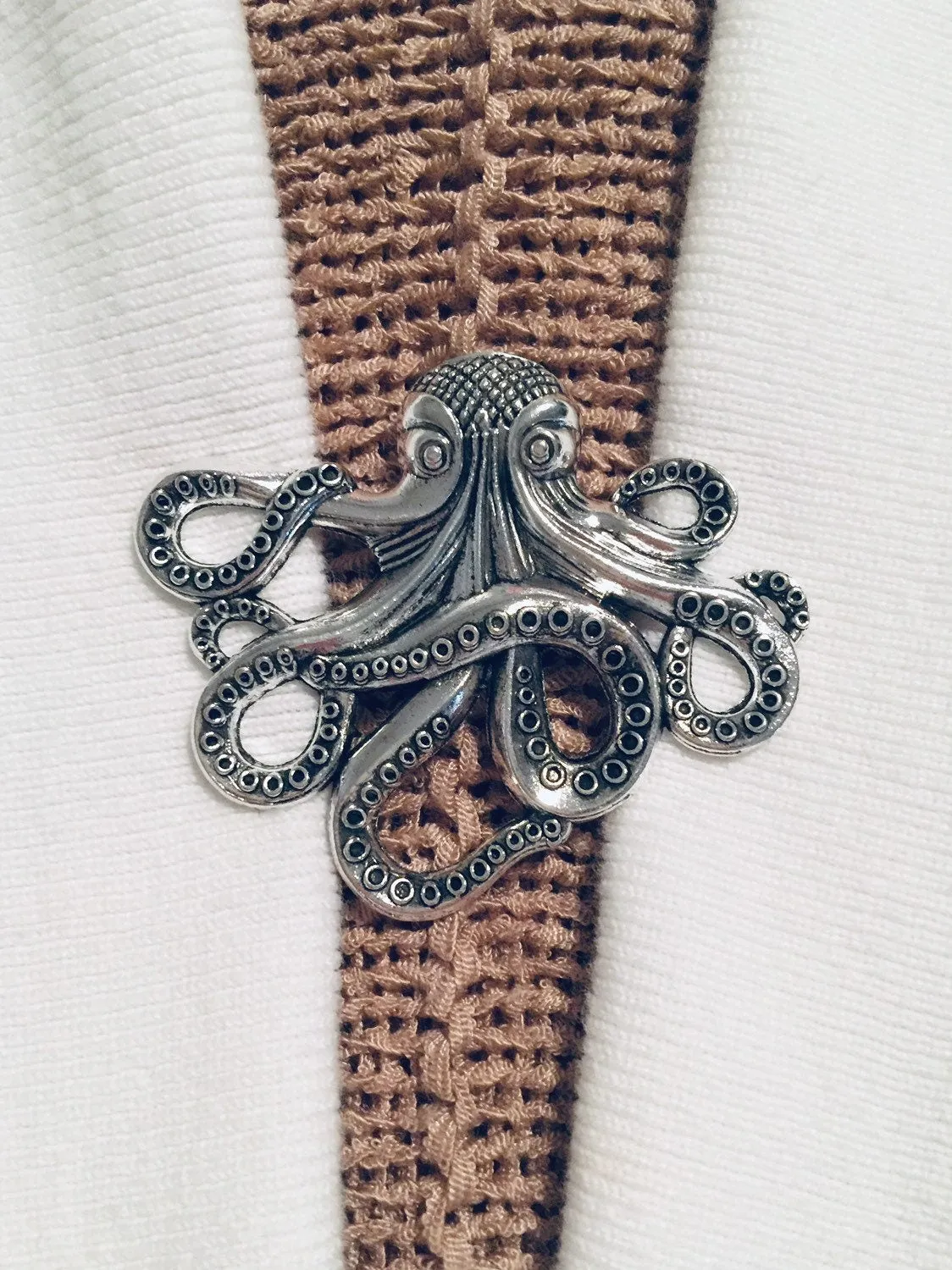 Sweater Clips Silver Octopus Cardigan Clasp Sweater Clip for Sweater Guard Clothing Fastener Birthday Gift for Mom Gift for Her by Fabulici