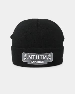 The Anti Order Glasnost Beanie Black