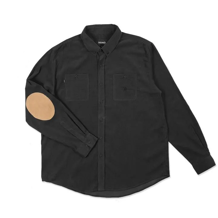 THEORIES UTILITY SHIRT CORD BLACK