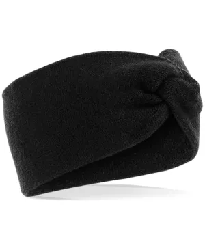 Twist knit headband | Black