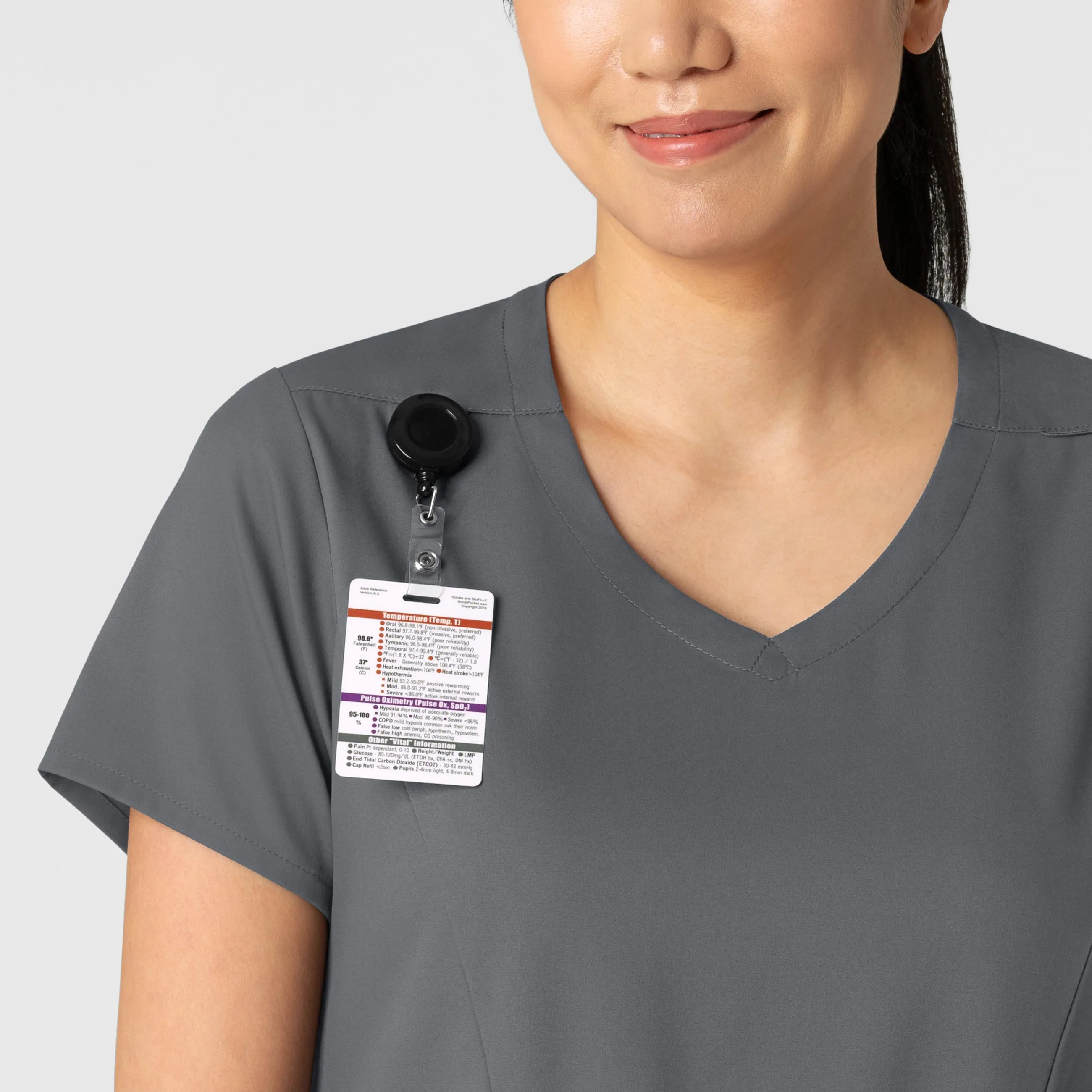 UMSL Boundless Women's 2-Pocket V-Neck Scrub Top With Logo