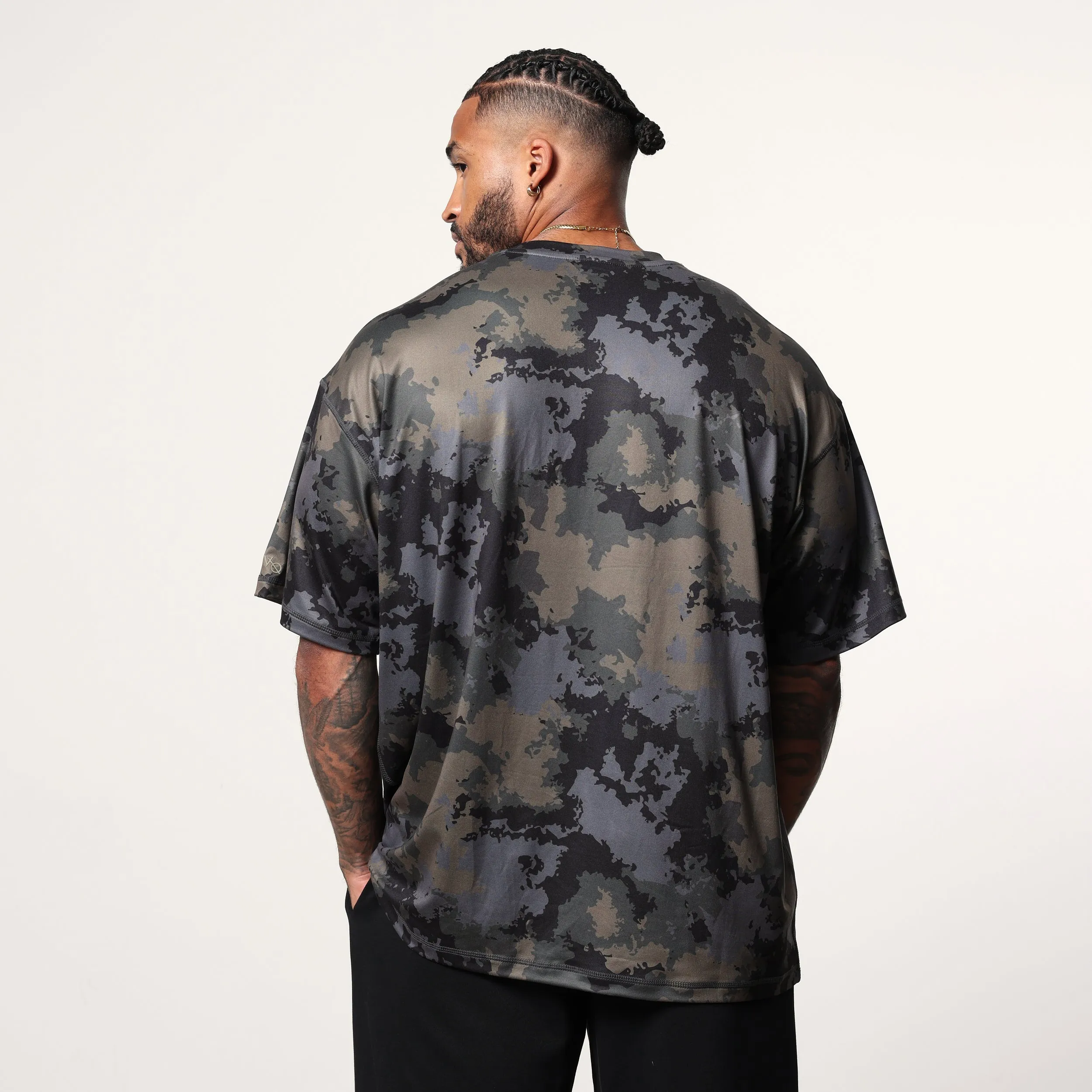 Vanquish Utility Brown Camo Oversized T Shirt